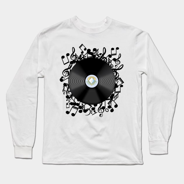 Vinyl Record Long Sleeve T-Shirt by nickemporium1